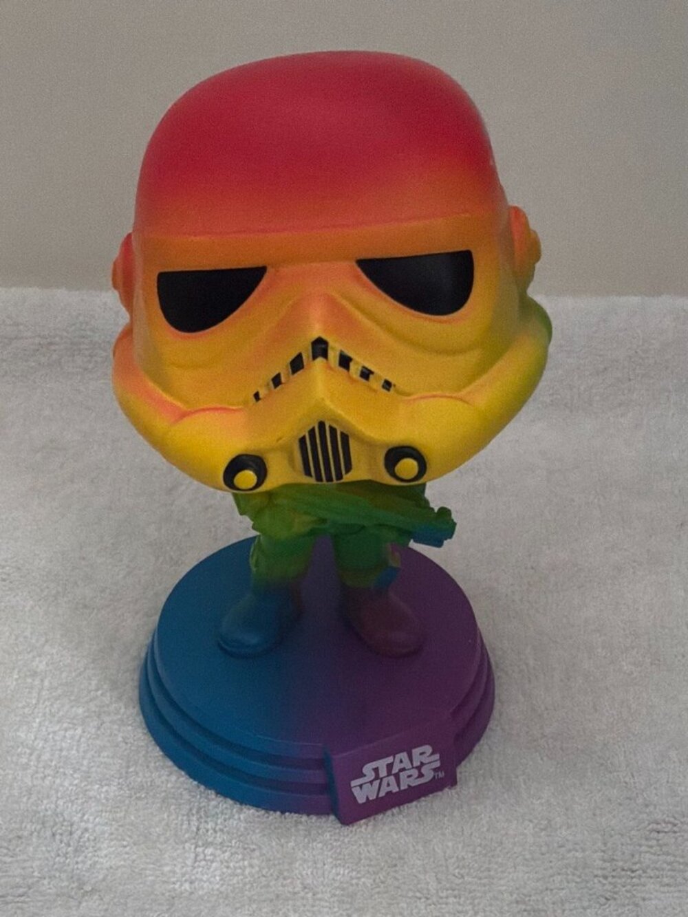 Funko Pop Star Wars Pride Stormtrooper Rainbow #296 Vinyl Bobble-Head Out of Box